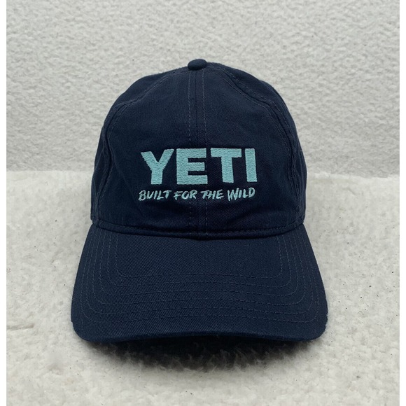 Yeti Cooler Baseball Hat Mens Strap Back OSFM Navy Blue Outdoors Boats Beer Dad - Picture 1 of 9